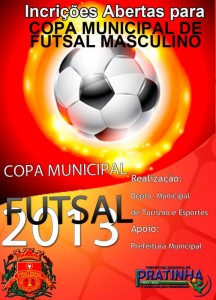 Inscrições Abertas para a Copa Municipal de Futsal Masculino em Pratinha