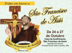 Festa em louvor a São Francisco de Assis começa dia 24, em Araxá