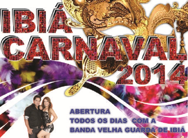 Divulgada a programação do Carnaval de Ibiá 2014