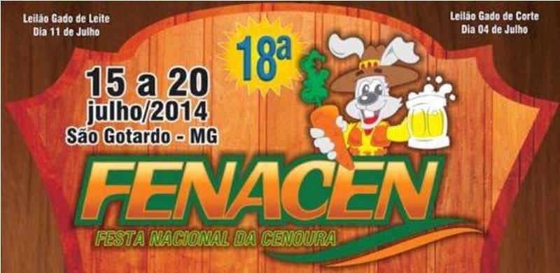 Festa Nacional da Cenoura 2014 começa nessa terça feira