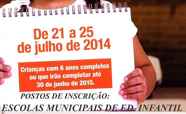 Prefeitura de Araxá começa na segunda, o Recadastramento Escolar 2015