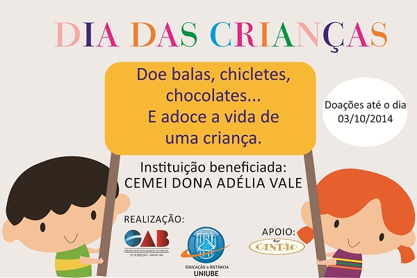 OAB de Araxá realiza campanha para o dia das crianças