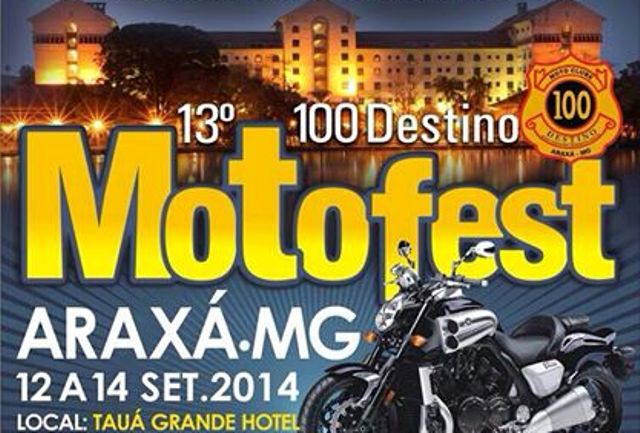 Encontro de motociclistas começa nessa sexta feira, no Barreiro, em Araxá