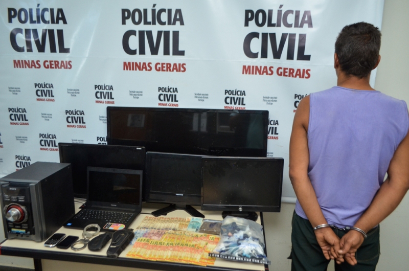 Homem preso com mais de um quilo de maconha no bairro Novo Horizonte, em Araxá