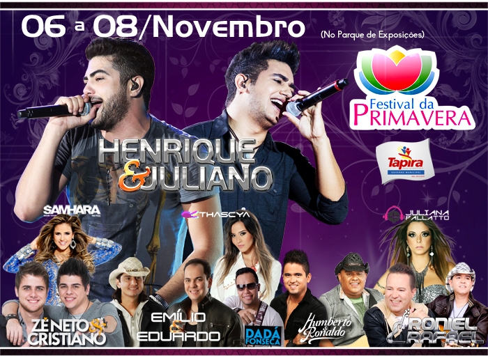 Tudo pronto para o Festival da Primavera de Tapira, que começa hoje