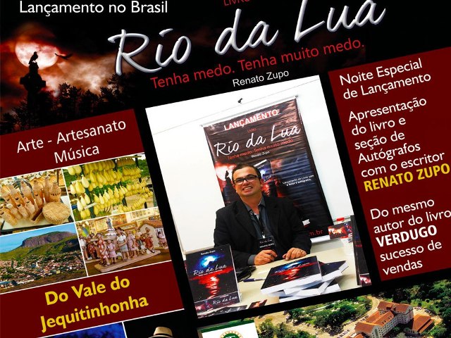 Renato Zupo lança livro, Rio da Lua, no próximo dia 11