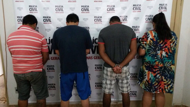 Polícia Civil de Araxá prende os acusados, de pelo menos, quatro roubos na cidade
