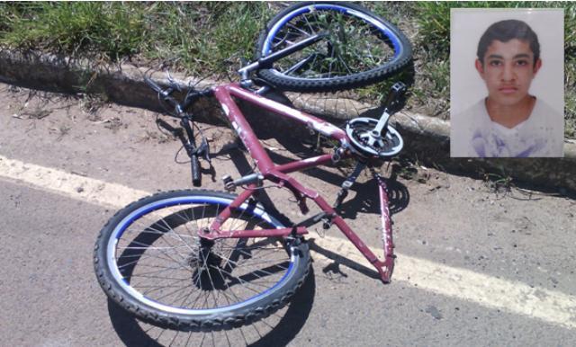Menor em bicicleta bate em carro e morre em trecho da Dâmaso Drummond