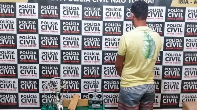 Operação da PC em Ibiá prende acusado de tráfico de drogas