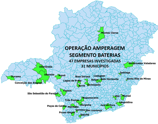 Receita Estadual fiscaliza 47 distribuidoras de baterias automotivas suspeitas de sonegação