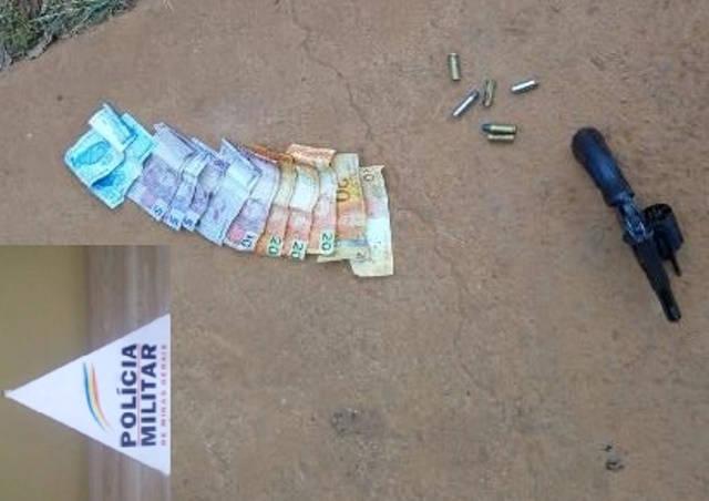 PM prende acusados de roubo, recupera dinheiro e apreende arma de fogo em Perdizes