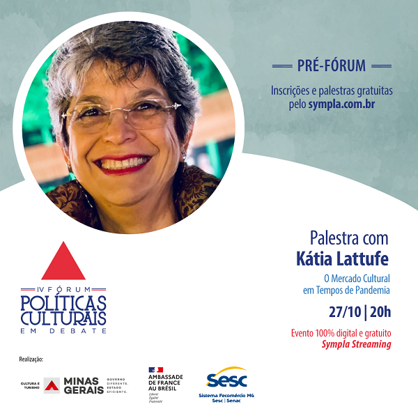 O Mercado Cultural em Tempos de Pandemia é tema de palestra nesta terça-feira