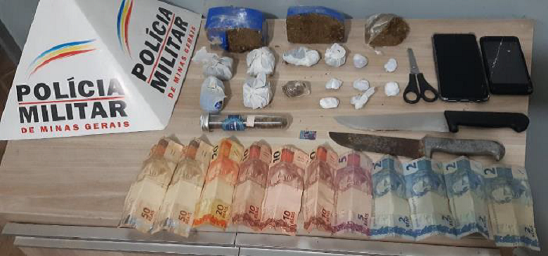 Acusados de tráfico são detidos pela PM no Bairro Urciano Lemos