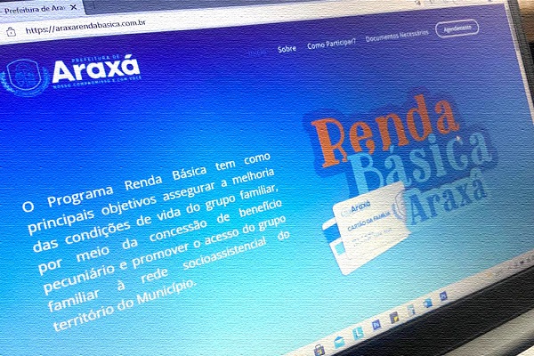 Prazo para inscrições ao Programa Renda Básica Araxá termina nesta sexta