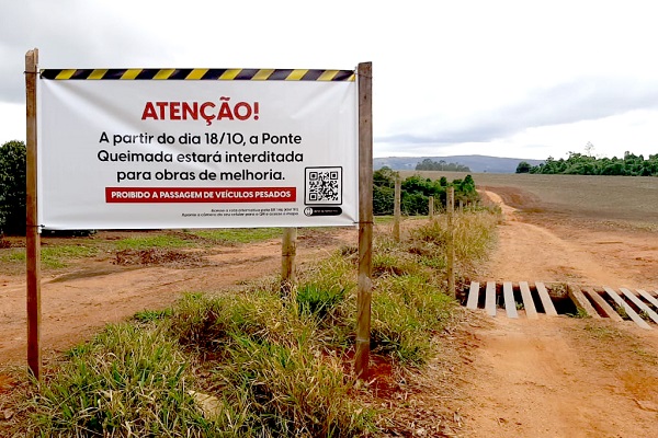 Ponte Queimada, entre Araxá e Perdizes, fica interditada a partir dessa segunda