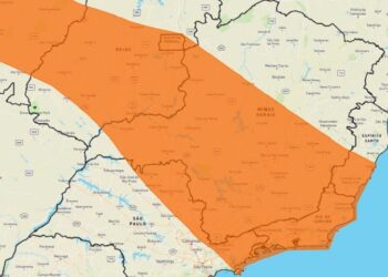 Inmet emite alerta para possibilidade de chuvas fortes, com vento e granizo, em Minas Gerais