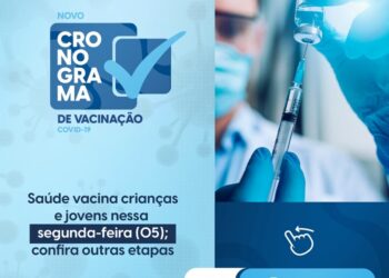 Saúde em Araxá vacina crianças e jovens nessa segunda-feira contra Covid