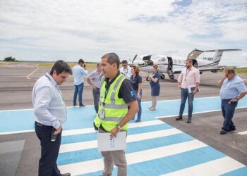 Técnicos da Azul Linhas Aéreas fazem vistoria no Aeroporto Municipal para retomar voos comerciais em Araxá