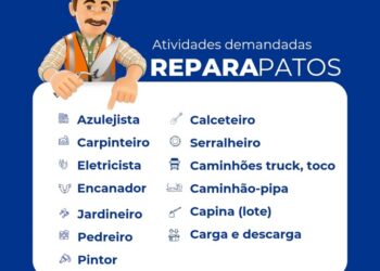 ReparaPatos: prefeitura abre chamamento para contratar MEIs em diferentes áreas de manutenção