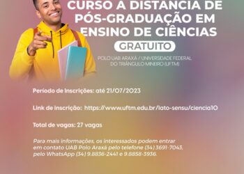 Polo UAB Araxá oferta vagas de pós-graduação em Ensino de Ciências