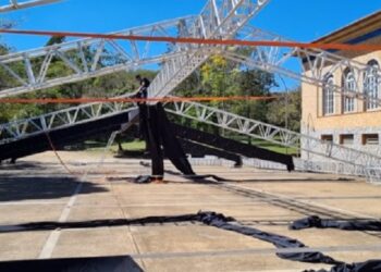 Iniciada a montagem da estrutura da Expoqueijo Brasil