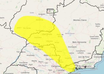 Alerta Amarelo: Inmet aponta possibilidade de chuva de granizo no Triângulo Mineiro e Alto Paranaíba