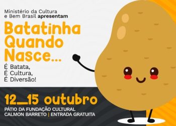 Projeto “Batatinha Quando Nasce” tem programação infantil de 12 a 15 de outubro