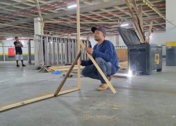 Festival “O Bão do Buteco”: estrutura já começou a ser montada no Araxá Center Shopping