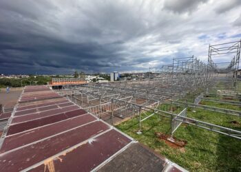 Nova estrutura do Araxá Rodeio Show já começou a ser montada: veja as mudanças